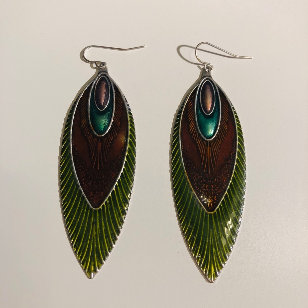 Peacock Earrings